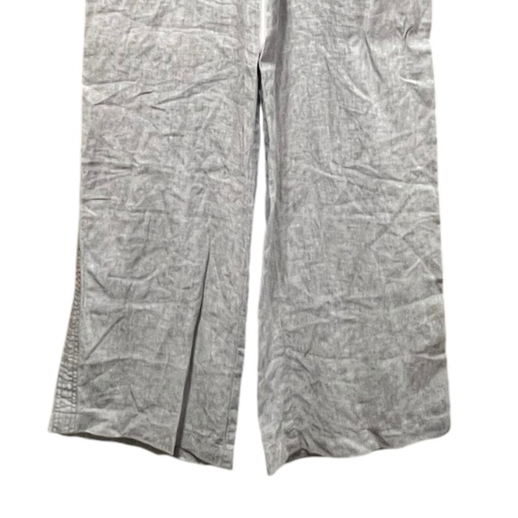 Athleta Cabo Linen Wide Leg Pant Grey Size 6 - Picture 6 of 12